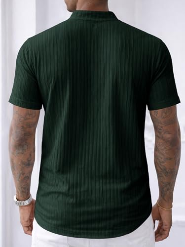 Image of Noble Monk Men's Solid Casual Shirt |Half Sleeve | Regular Fit |Stylish Shirt for Men
