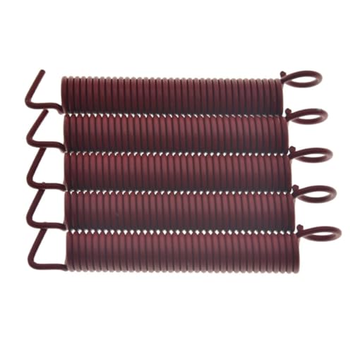 KAISH Set of 5 Premium Noiseless Tremolo Springs Tremolo Bridge Tension Spring for FR/ST/Strat Tremolos Red High Tension