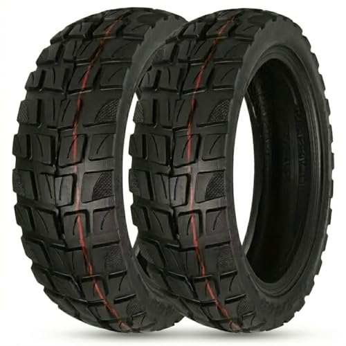 ANSENI Neumatico Cubierta 10 pulgadas 10x2.75-6.5 Rueda Todoterreno Tubeless para Patinete Eléctrico Smartgyro Speedway,Rockway,CrossOver,Kukirin G3,Urban Glide E-Cross Pro (2 Ruedas)