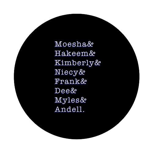 Moesha and friends PopSockets Swappable PopGrip, Black - Image 3