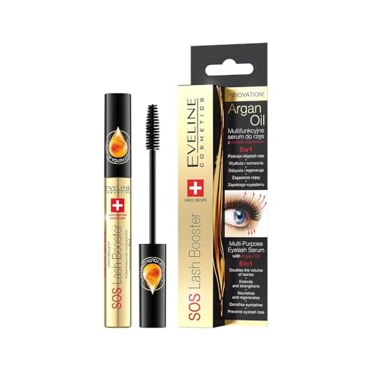 Eveline Cosmetics Sos Lash Booster – Sérum De Pestañas 5 en 1, Negro, 10 Mililitro