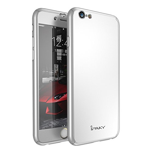 iPhone 6s Case,iPhone 6 Case,Rebex & IPAKY Ultra Thin All-Round Protective Cover Matte Finish Dual Layer Hard Case with Tempered Glass Screen Protector for iPhone 6S/6 4.7