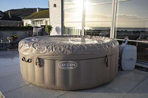 Lay-Z-Spa Palm Springs Hot Tub, 140 Inflatable Spa with Freeze Shield Technology, Beige, 4-6 Person Lay-Z-Spa Palm Springs Hot Tub, 140 Inflatable Spa with Freeze Shield Technology, Beige, 4-6 Person