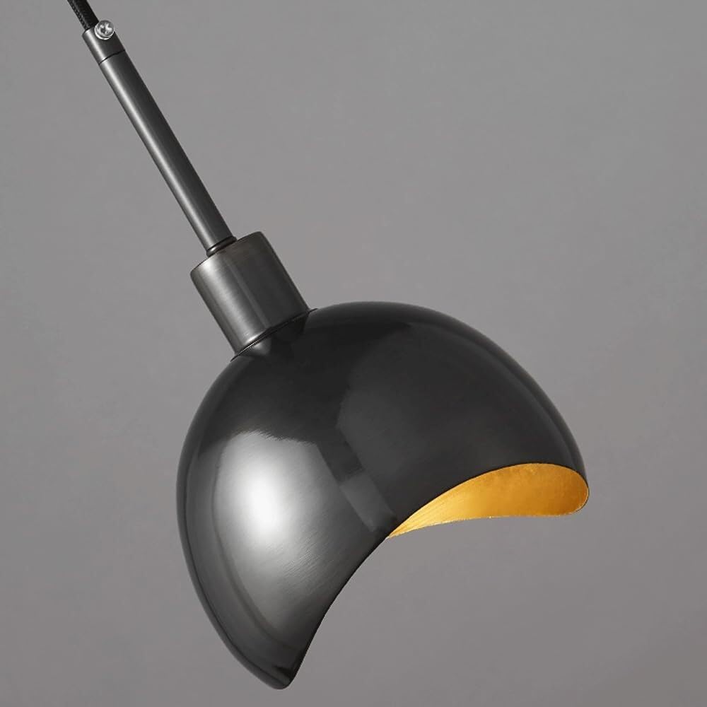 Wpuszczana lampa sufitowa w stylu skandynawskim, mały miedziany żyrandol osobowości, lampa wisząca do sypialni, gabinetu i dekoracji ganku