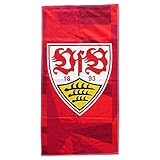 Größe: ca. 100 x 180 cm VfB Stuttgart Strandtuch/Badetuch Wappen rot ca. 100 x 180 cm