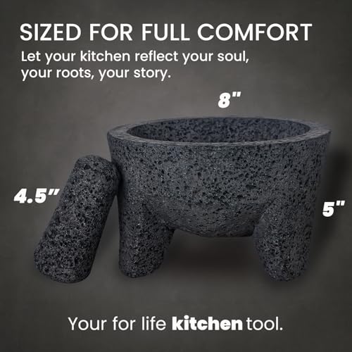 Mexican Molcajete with tortilla warmer