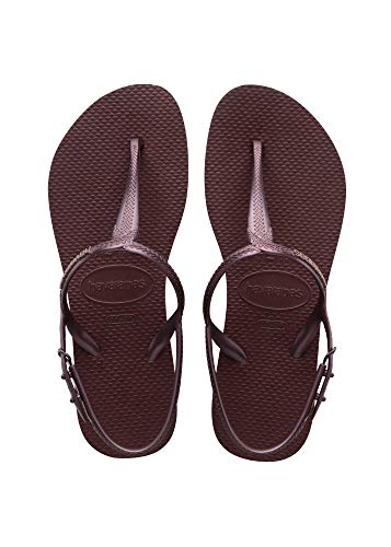 Chinelo, Havaianas, Twist, Feminino, Vinho De Uva, 35/36