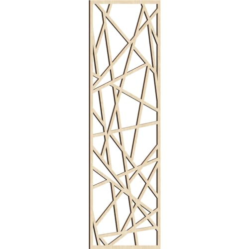 Image of Conway Decorative Pierced Fretwork Wood Wall Panels, 25 3 /8 inchW x 64 3 /8 inchH x 3 /8 inchT, Birch
