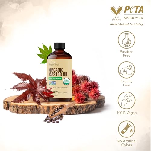 Botanic Hearth Castor Hair Oil for Hair Growth & Home Hair Perm Kit | Hair Styling Texturizer for Dry, Frizzy & Damaged Hair | Strengthening Scalp Treatment | No Parabens or Sulfates | 2 fl oz