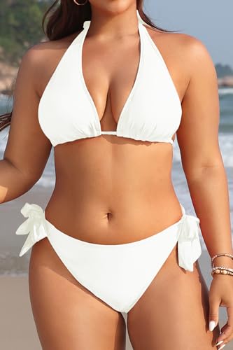 Image of Tempt Me Women Plus Size Sexy Bikini Set Two Piece Tie Side Swimsuit