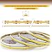 Pandery COB LED Strip Light,CCT Dimmable Strips Light,2700K-6500K,9.84ft/3m,8mm Wide,CRI90+ 24V LED Strips Kit with Bluetooth APP Control/Music Mode,for Bedroom,Kitchen,DIY Lighting