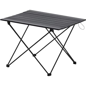 Siena Garden Wanderlust Table de Camping, Noir