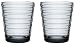 Produktbild Iittala Aino Aalto Trinkglas 22 cl, 2-er Set, grau
