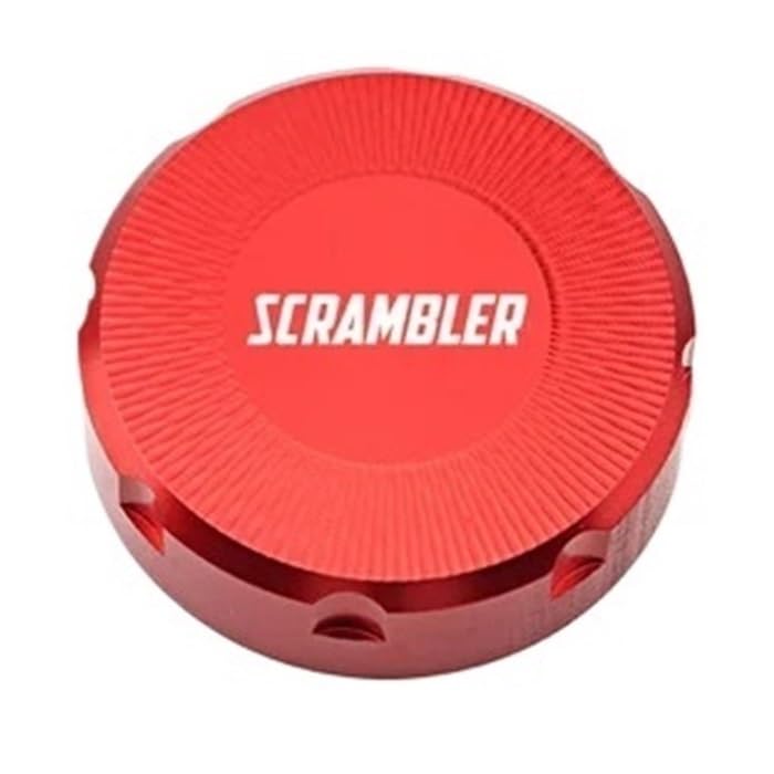 Couvercle de réservoir frein Scrambler en alu taillé masse pour un look épuré