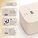 Lockable Storage Box,Medicine Lock Box Travel Case,Refrigerator Bin Container for Food,Medicines,Snacks,Locking Mobile Cell Phone Device Jail,Small Lockbox for Office,Home,School,Father Gift (Cream)