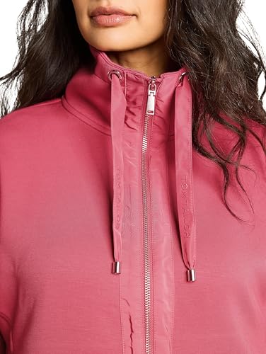 Tom Tailor Damen 1047715 Boxy Fit Scuba Sweatjacke, 11183 - Cozy Pink, XL EU – Ansicht 6