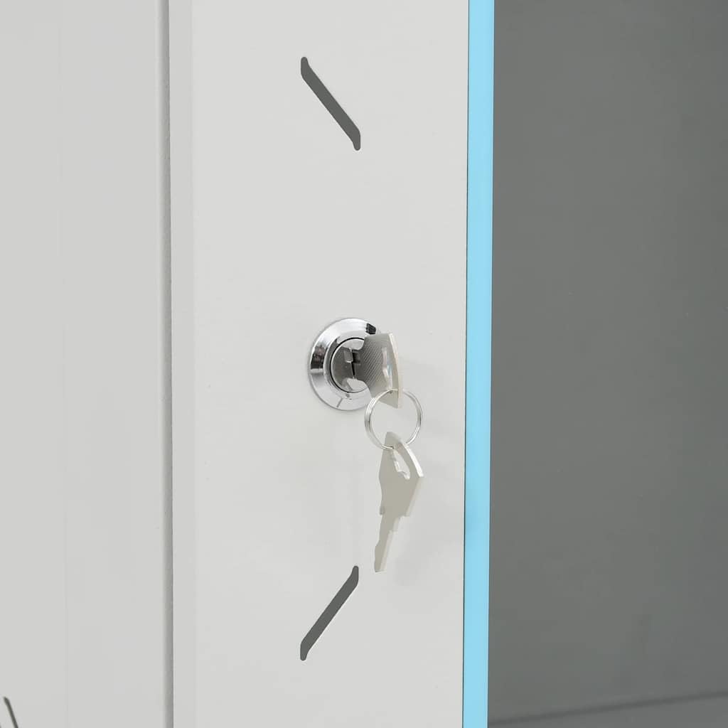 vidaXL Armadietto di Rete 15U 19" IP20 60x45x86 cm Autoportante
