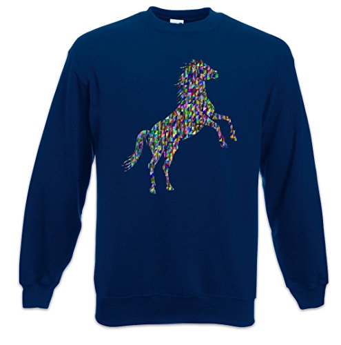 Sweatshirt Colored Horse II Urban Backwoods pull sweater chaud col rond