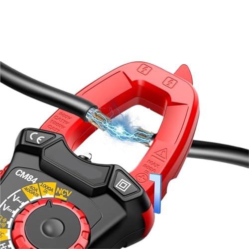 CM84 Pinza Amperimétrica Multímetro 4000 Cuenta DC/AC Voltaje Corriente Tester Capacitor NCV Ohm Herramientas de Prueba (CM84 Negro) miniatura 4