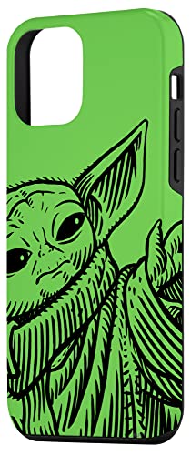 Coque iPhone 12 mini Star Wars Grogu silicone vert Mandalorian