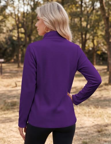 Zeagoo Light Jackets for Women Light Weight Full Zip Up Fleece Jacket - image 5