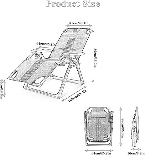 Chaise Longue Pliante Robuste en Métal Résistant pour Extérieur Durable - 2