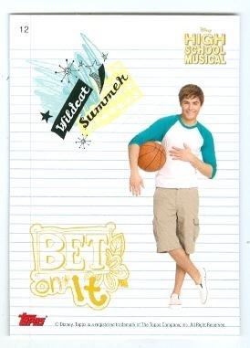 High School Musical trading card Topps #26 Zac Efron as Troy Bolton