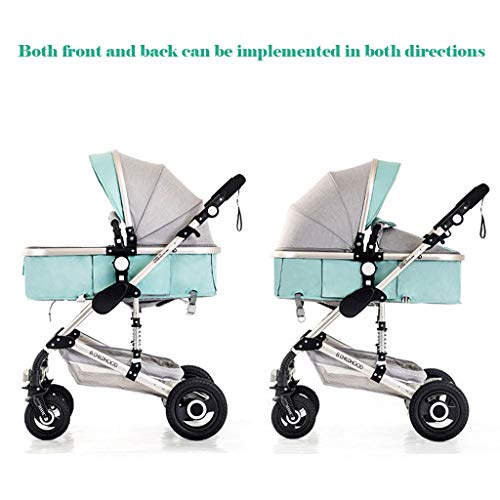 Opvouwbare 3 In 1 Kinderwagen, High View Baby Wandelwagen Kinderwagens Voor Pasgeboren Baby's, Multifunctionele En… - Afbeelding 6