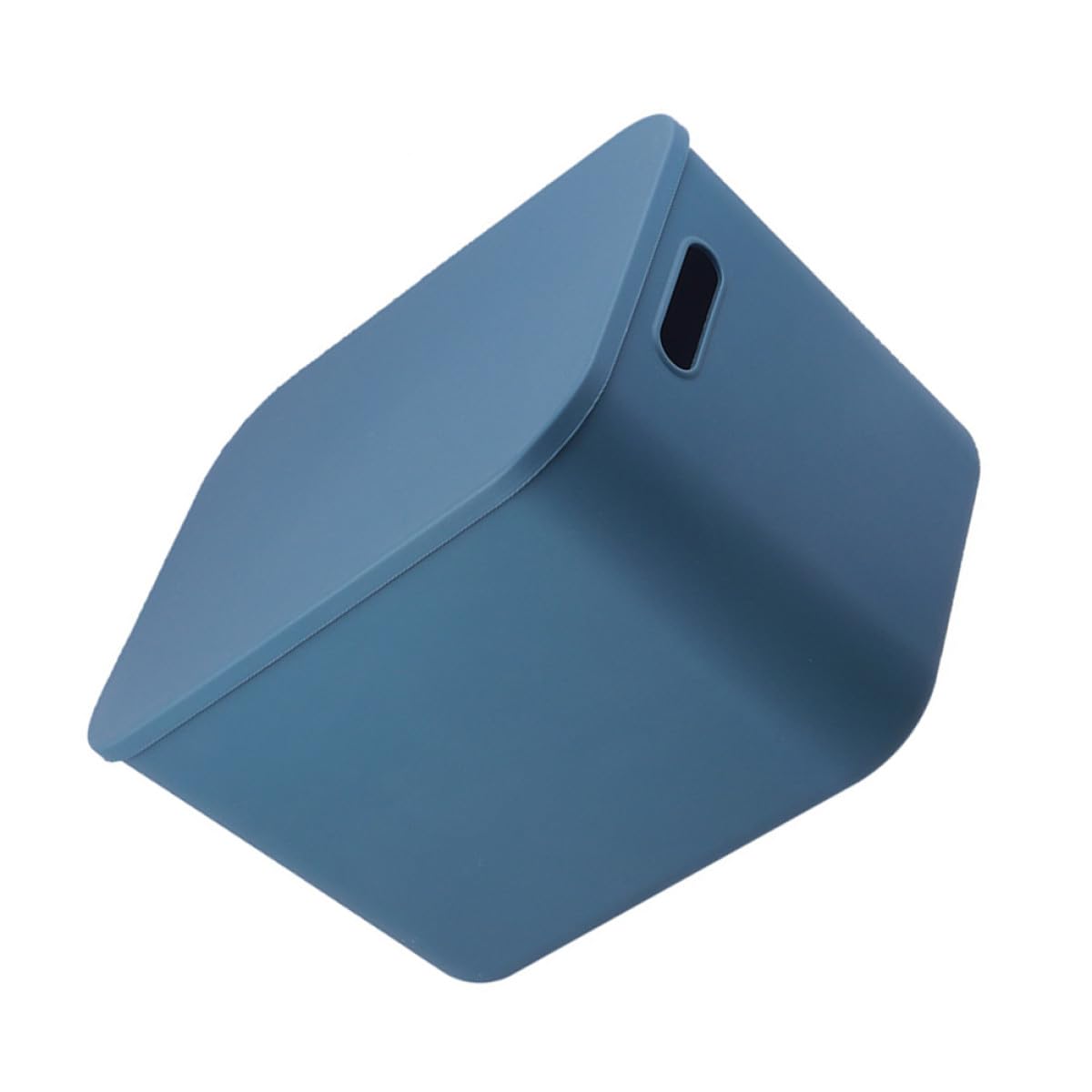 Scatola Organizer per Cosmetici Grande in Pp Blu con Manico Robusto | Contenitore Capiente, Coperchio Incluso, per Bagno e Cucina, Utile per Riporre Vestiti e Calze