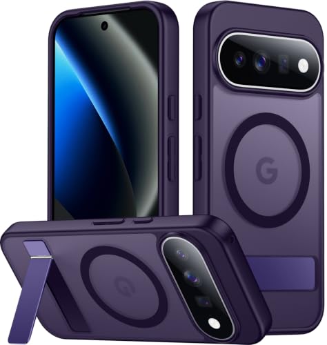 Image of SPIDERCASE for Google Pixel 11 Pro Case, Built-in Stand, Purple | [3 Stand Ways] [Military Grade Drop Protection] Invisible Stand Shockproof Slim Case for Google Pixel 11 Pro