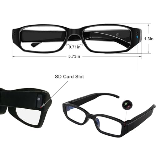 Spy Camera Glasses with Video Digital Camcorder Support Up to 32GB TF Card Fashion 1080P Hidden Camera Glasses Portable Video Recorder - Image 5