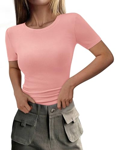 PRETTYGARDEN Women 2025 Summer Crew Neck Short...