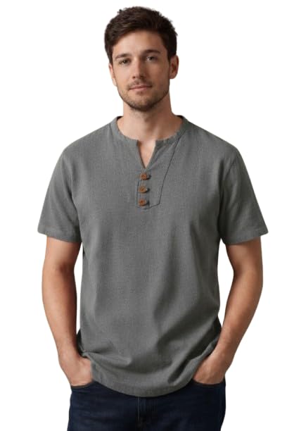 Men's Regular Fit Half Sleeve Summer Wear Cotton Lupee Kurta for Men Availabel Size M:38,L:40,XL:42-image-29