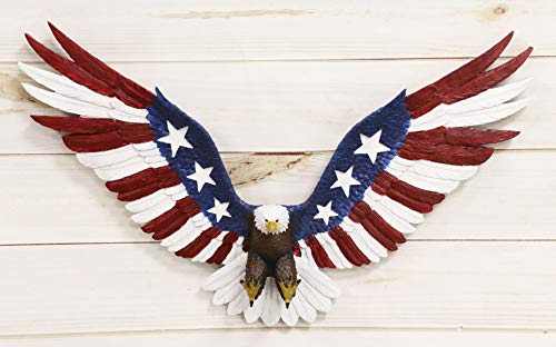 American Flag Tattoo Bald Eagle Wall Decor Statue