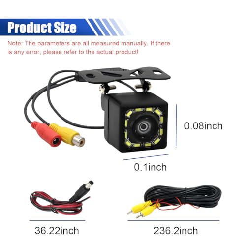 Deaelf 12 LED Rear View Camera