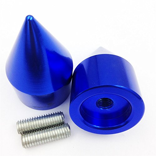 SMT-Spike Bar End Compatible With KAWASAK Zx 750 900 650R 7R 9R Z1000 10R Zx11 Zzr1200 Zx14 Blue [B00RW3KWME]