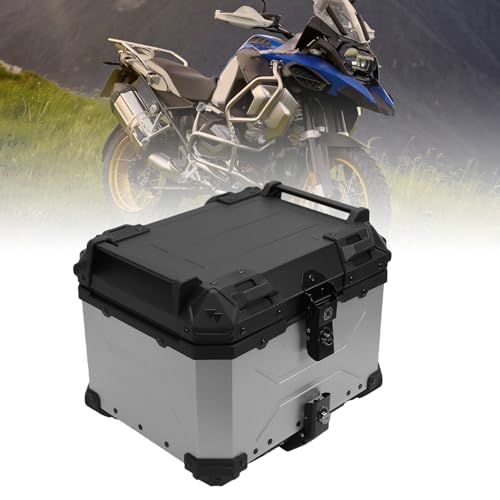 Top Case de Moto 45L Luocute en ABS rigide avec finition intérieure PU soignée