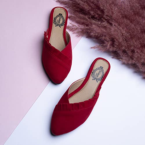 Image of Shoetopia Womens Bantu-Frill 2a Mule