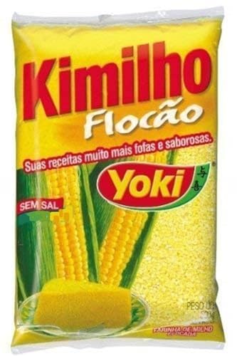 Yoki Kimilho Flocao Corn Flour 17.63 | Farinha de Milho Flocada 500g (Pack of 4)