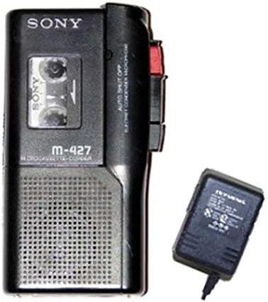 Sony M-427 Microcassette Handheld Voice Recorder Reboxed in Gift Box with Accessories
