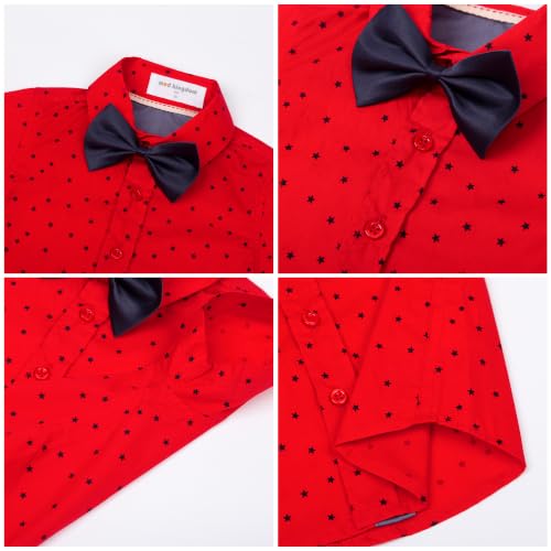 Image of Mud Kingdom Little Boys Dress Shirts Short Sleeve Cute Summer