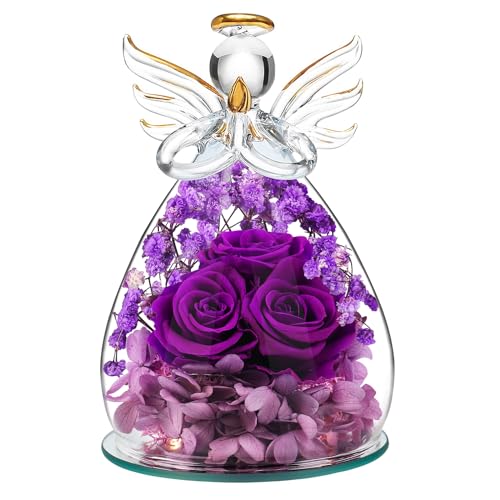 Beferr-Gifts-for-Women-Forever-Preserved-Rose-in-Glass-Angel-Figurine-Real-Fresh-Flowers-for-Delivery-Prime-Mothers-Day-Birthday-Gifts-for-Mom-Wife-Grandma-Daughter Beferr Gifts for Women Forever Preserved Rose in Glass Angel Figurine Real Fresh Flowers for Delivery Prime Mothers Day Birthday Gifts for Mom Wife Grandma Daughter