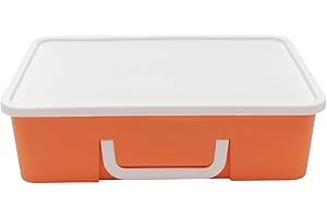 Orange File Boxes with Lids