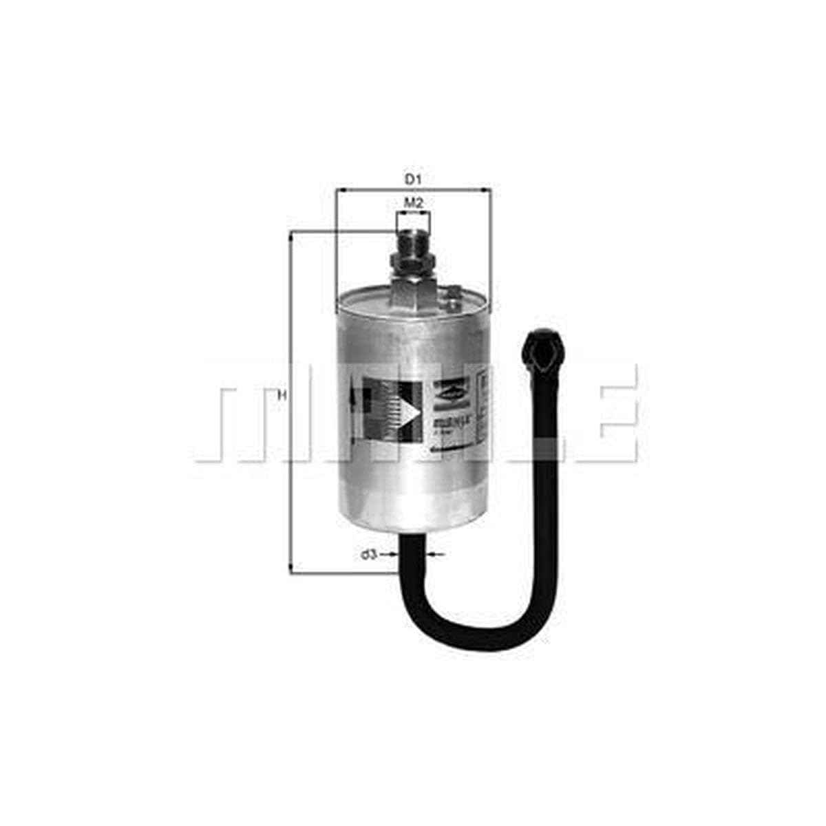 MAHLE Filtro carburante KL69 | Compatibile con: PORSCHE 911, 911, 911 Cabriolet