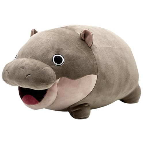 DAWCBVJQ Peluche De Hipopótamo Bonito,Muñecos De Hipopótamo Animado Juguetes De Peluche Acurrucables - Compañero De Sueño Decoración Hogar Cumpleaños San Valentín Niños Bebés Regalo