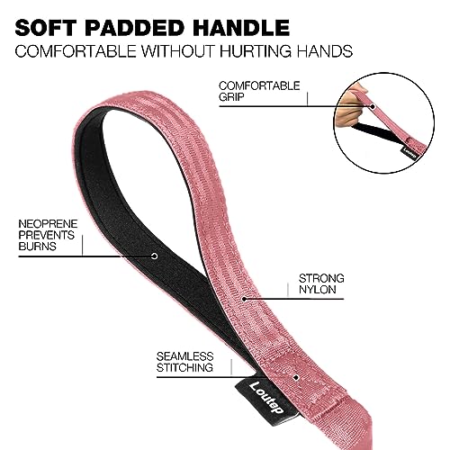 Loutep Trainingsleine für Hunde, 3 m, 5 m, 10 m, 15 m, 20 m, 25 m, 30 m, Starkes Nylonseil, extra Lange Leine, Hundeleine mit gepolstertem Griff für große, mittelgroße und kleine Welpen, Rückruf