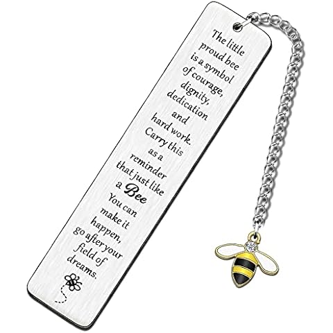 HULALA Inspirational Bee Bookmark for Gifts Cover
