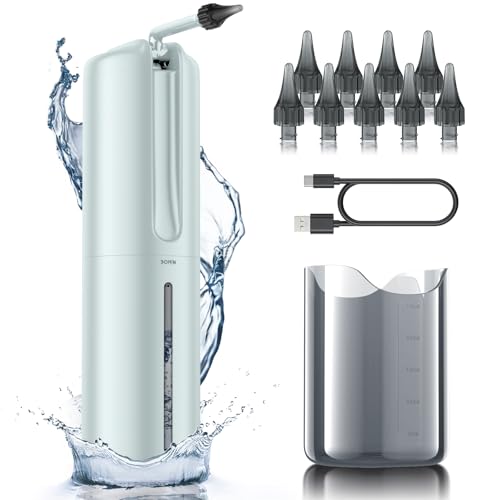 Ear Wax Removal - Electric Ear Cleaner - Ear Irrigation Kit Safe Ear Irrigation Flushing System with 4 Pressure Settings - Effective Ear Wax Removal Tool for Earwax Buildup (Silver)