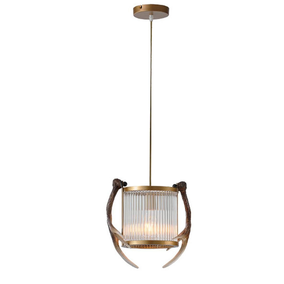 KXEcoLife E27 Scandinavian light luxury chandelier, creative retro for living room restaurant bar B&B cafe card holder lamps and lanterns,O
