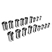HFS(R) 27PCS Set No.10-10A Combination H.S.S. Keyway Broach Sets in Fitted Box,4 Broaches and 18 bushings Equal 36 Combinations